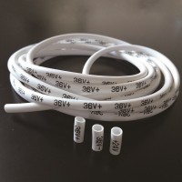 PVC號碼管 字母數(shù)字組合熱縮標識管 白色標識管定制