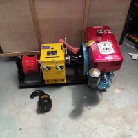 手抬式卷揚機電力施工機動絞磨電纜放線牽引機