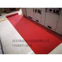 博銘達 高壓絕緣墊10KV絕緣地毯配電房絕緣墊 黑色絕緣橡膠板可定制